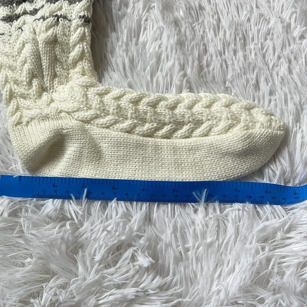 Cable Knit Over the Knee Socks Warm Gradient